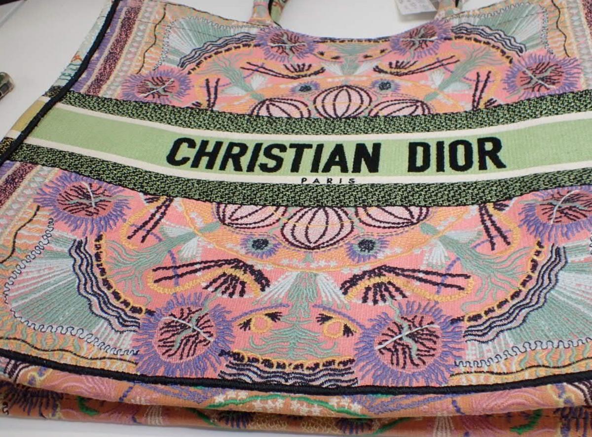 7692 - Christian Dior Large Book Tote In Lights Multicolor - Image 3