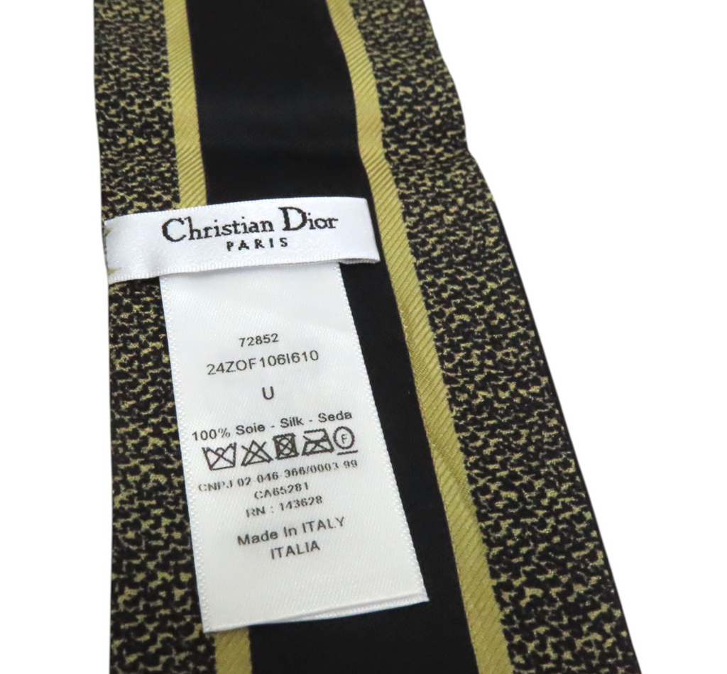 7697 - Christian Dior Mitzah Zodiac Twilly Scarf 100% Silk - Image 3