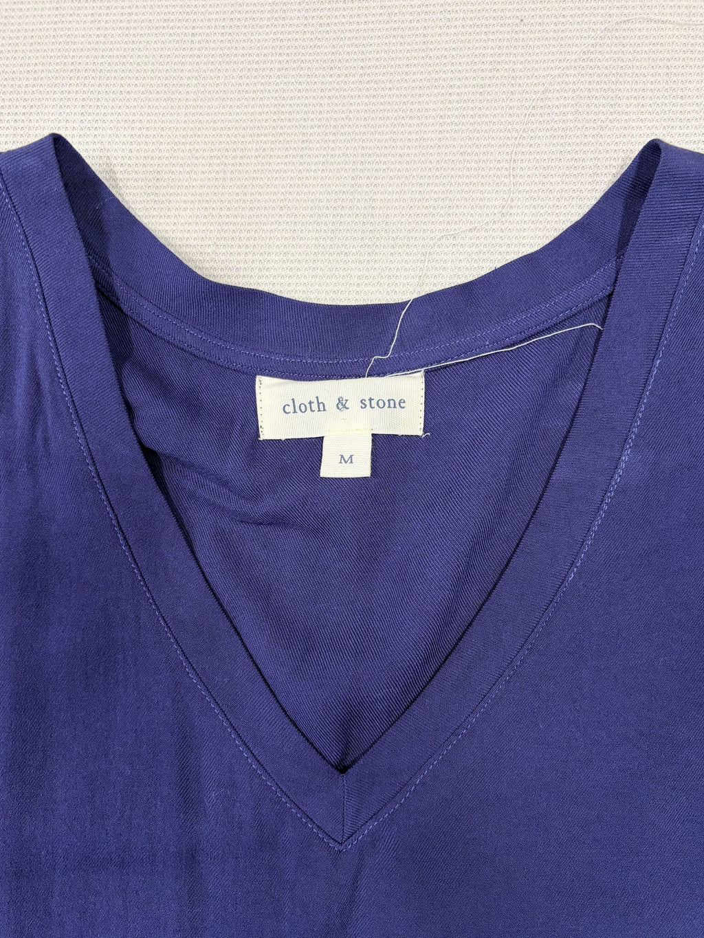 Cloth & Stone Navy Blue V-neck Short Sleeve Hi-lo Tunic M Women's - Image 2