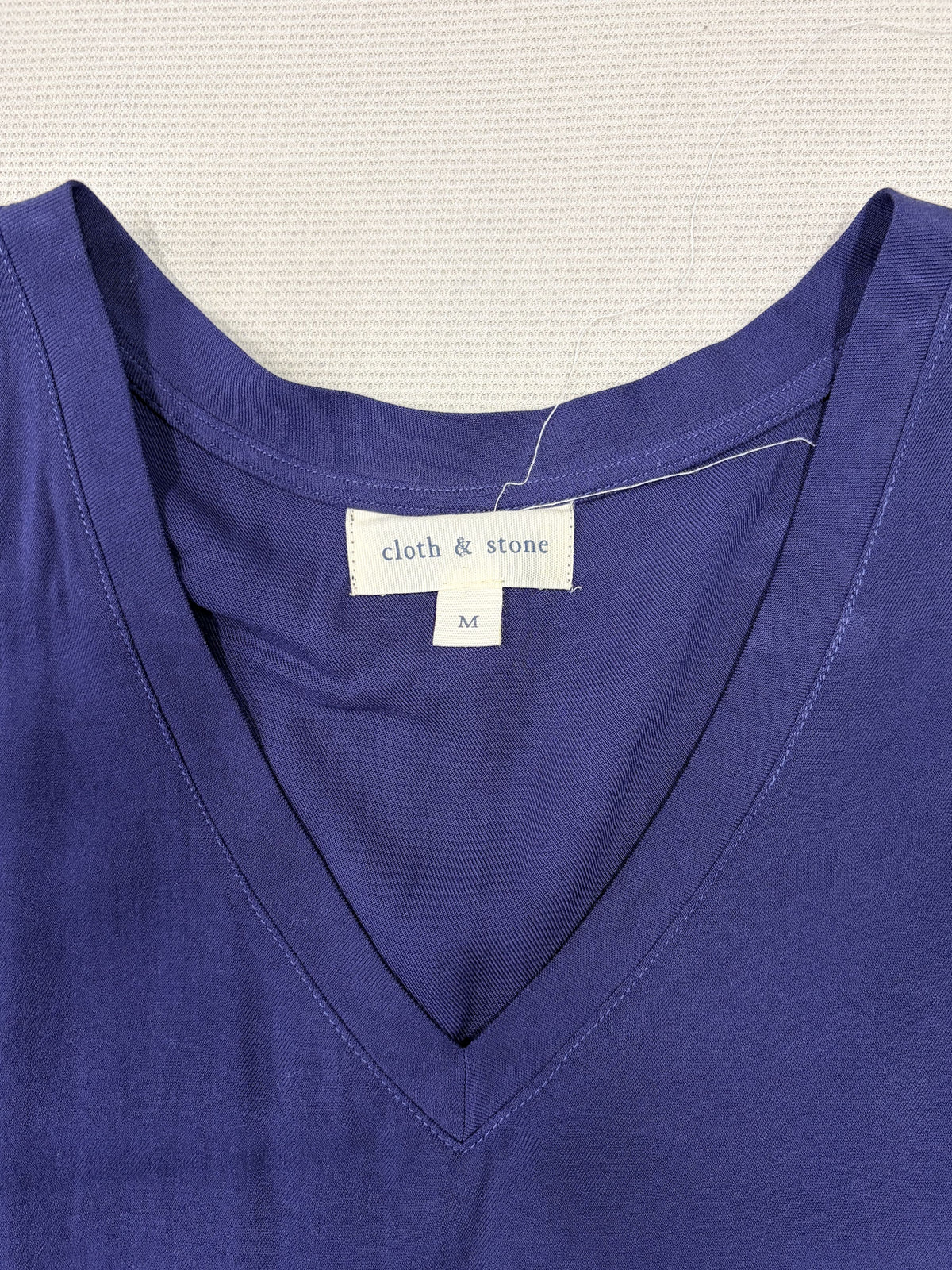 Cloth & Stone Navy Blue V-neck Short Sleeve Hi-lo Tunic M Women's - Image 2