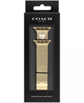 COACH Gold-Tone Stainless Steel Mesh Bracelet for 38, 40, 41mm Apple Watch