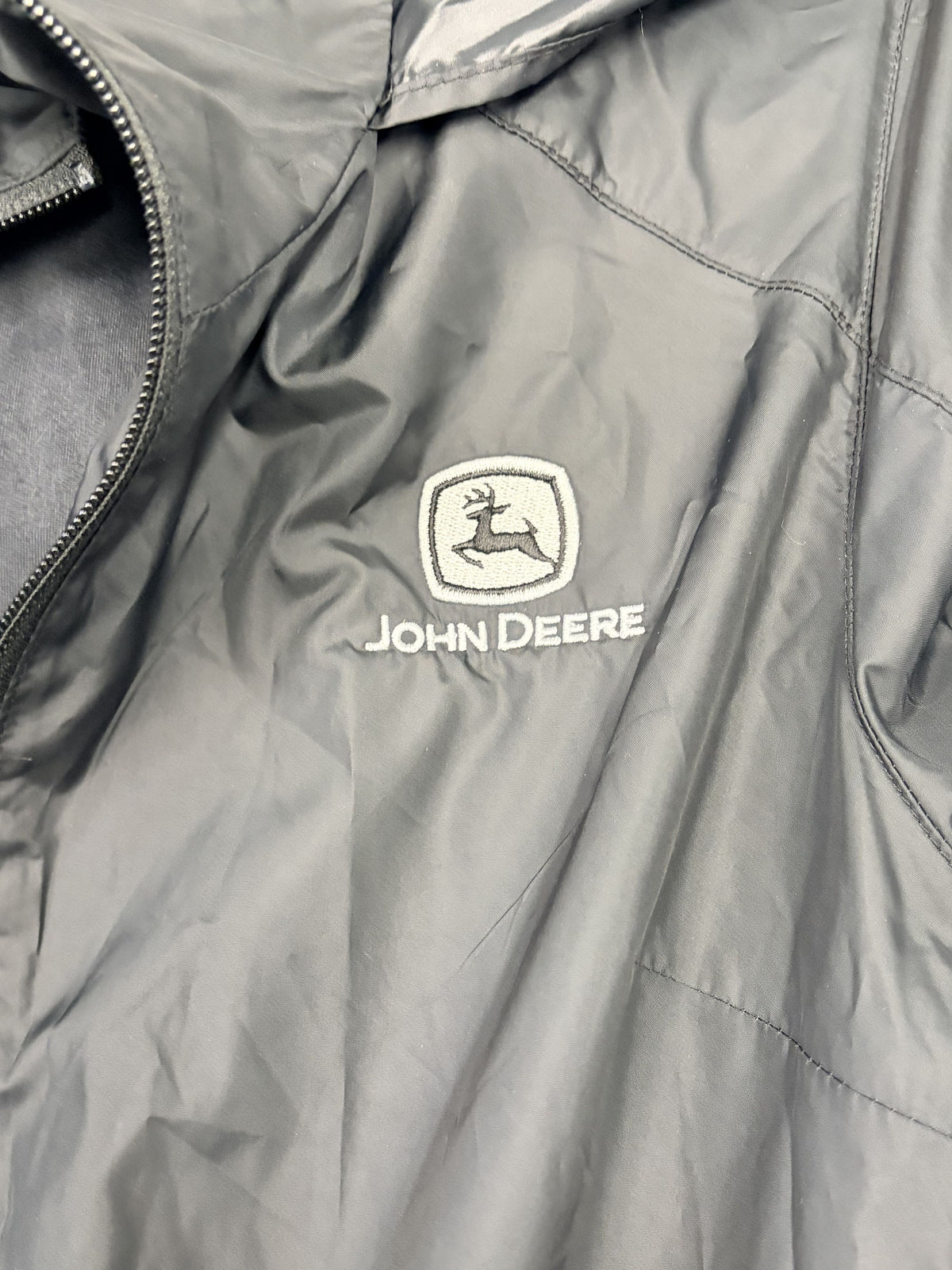 Columbia x John Deere Women's Black Hooded Rain Jacket M - Image 2