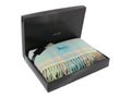 CURATED by Kira unused Celine green plaid throw blanket with fringe edges in a branded black gift box