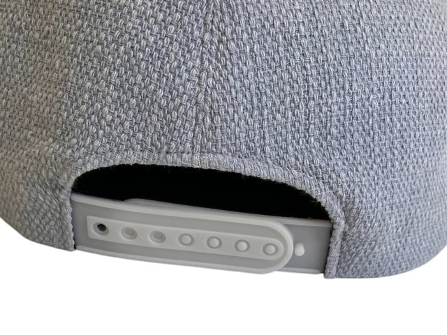 CURATED by Kira Chanel denim baseball cap in light blue with adjustable snapback closure