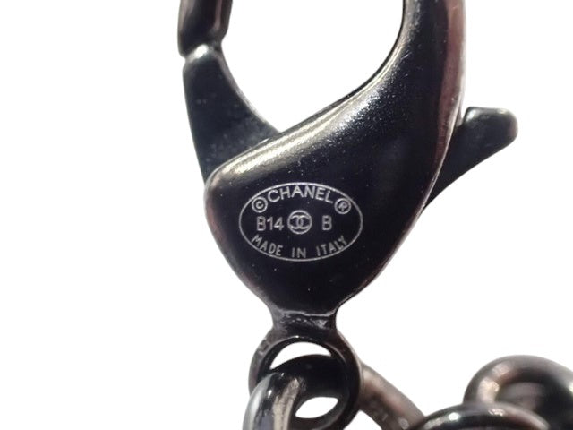 CURATED by Kira CHANEL silver necklace lobster clasp with engraved brand logo and Made in Italy stamp