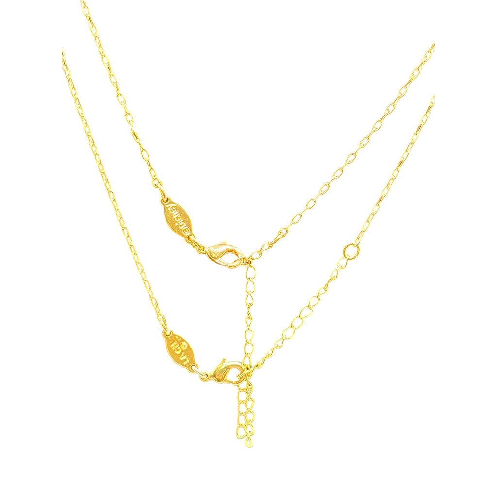 CURATED by Kira gold Disney Mickey Mouse necklace and earring set with lobster clasp and adjustable chain