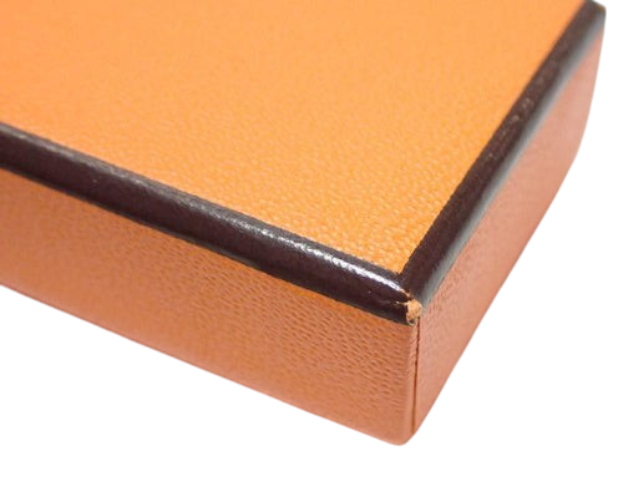 CURATED by Kira Hermes Serie Box in beige with textured finish and dark brown trim detail