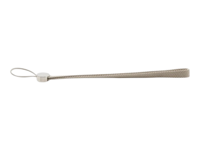 CURATED by Kira Hermes Serie Box beige wrist strap accessory with metallic hardware