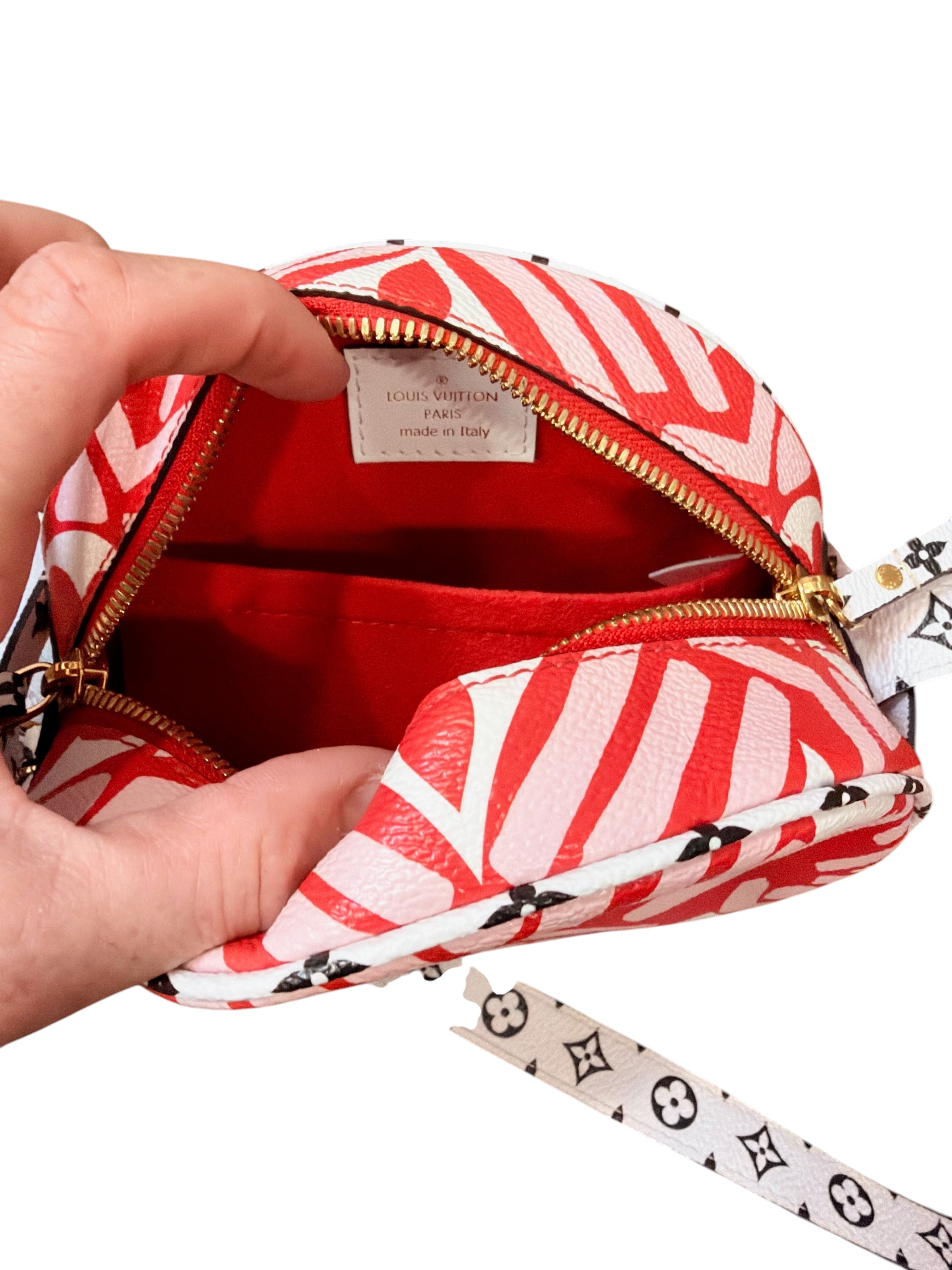 CURATED by Kira Louis Vuitton Boite Chapeau handbag interior with red microfiber lining and gold-tone hardware