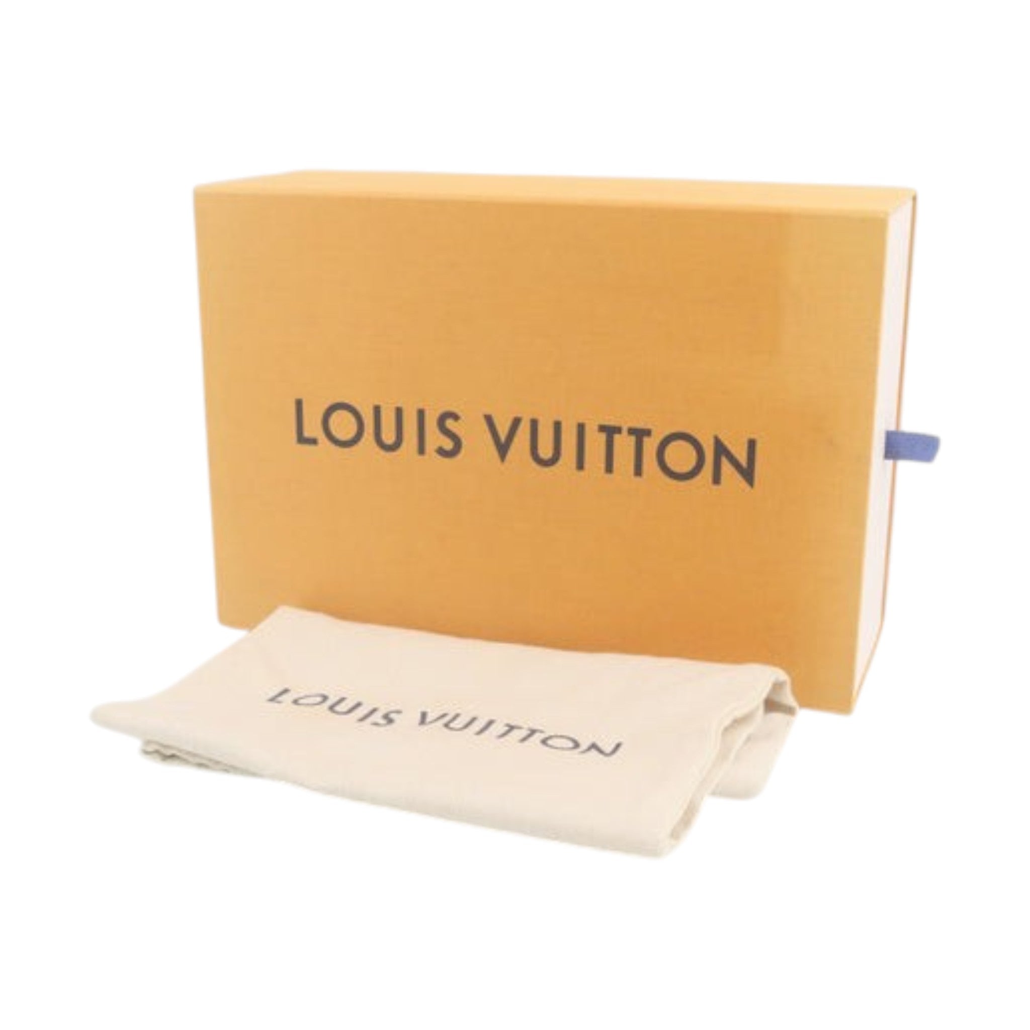 CURATED by Kira Louis Vuitton brown branded shoe box and beige dust bag for ballet shoes