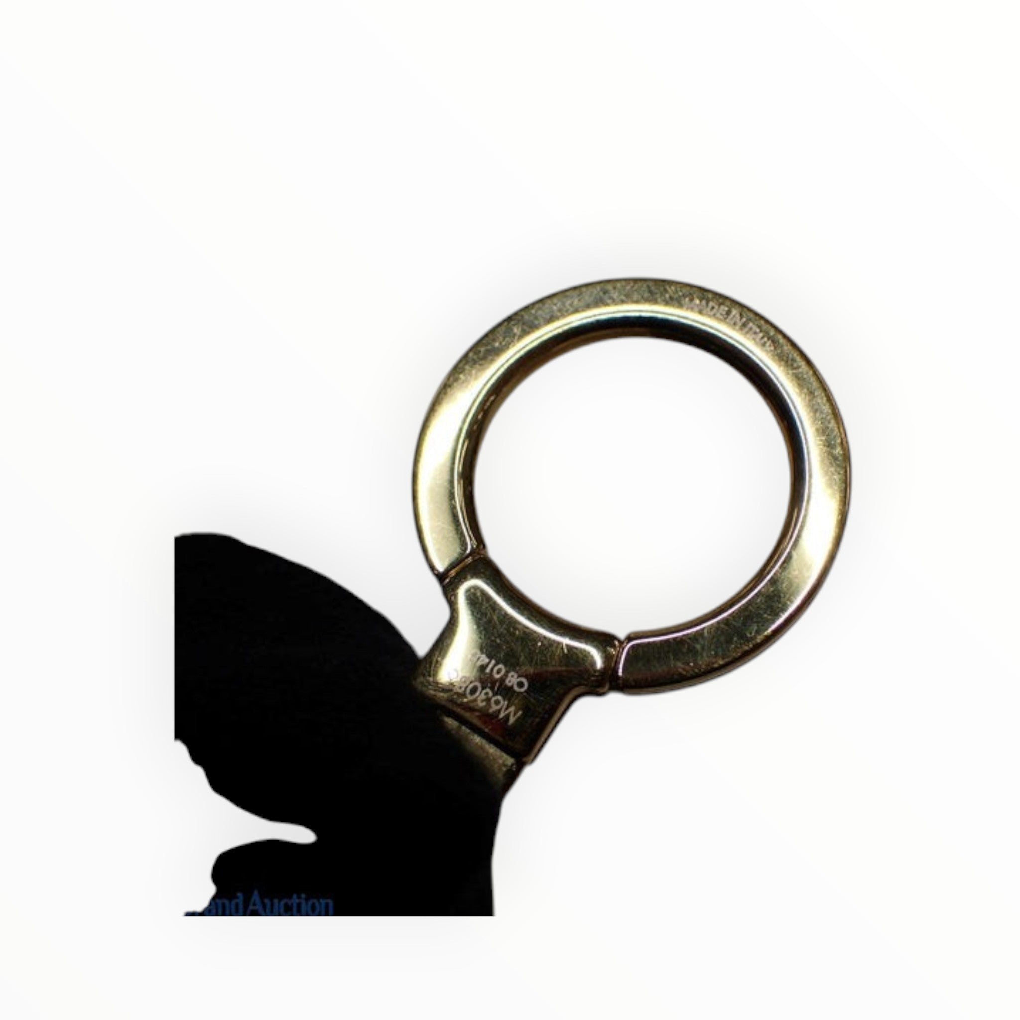 CURATED by Kira Louis Vuitton Blooming Flower gold metal bag charm and keychain ring with engraved model number