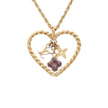 CURATED by Kira Louis Vuitton Sweet Monogram In My Heart gold necklace with heart pendant and charms