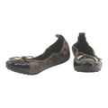 CURATED by Kira Louis Vuitton brown monogram ballet flats with black patent leather toe caps and gold hardware