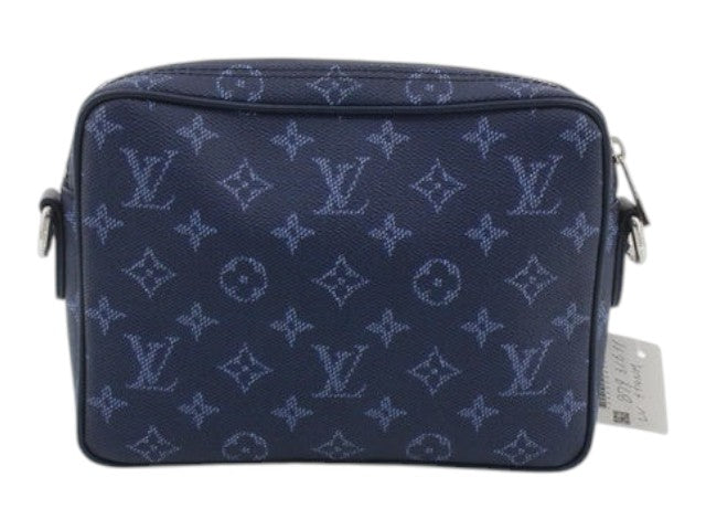 CURATED by Kira Louis Vuitton Nile NM crossbody bag in ocean blue Monogram Heritage canvas with silver hardware