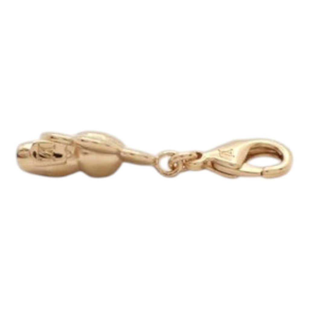 CURATED by Kira Louis Vuitton Vivienne Dore charm in 5.6g gold with lobster clasp.