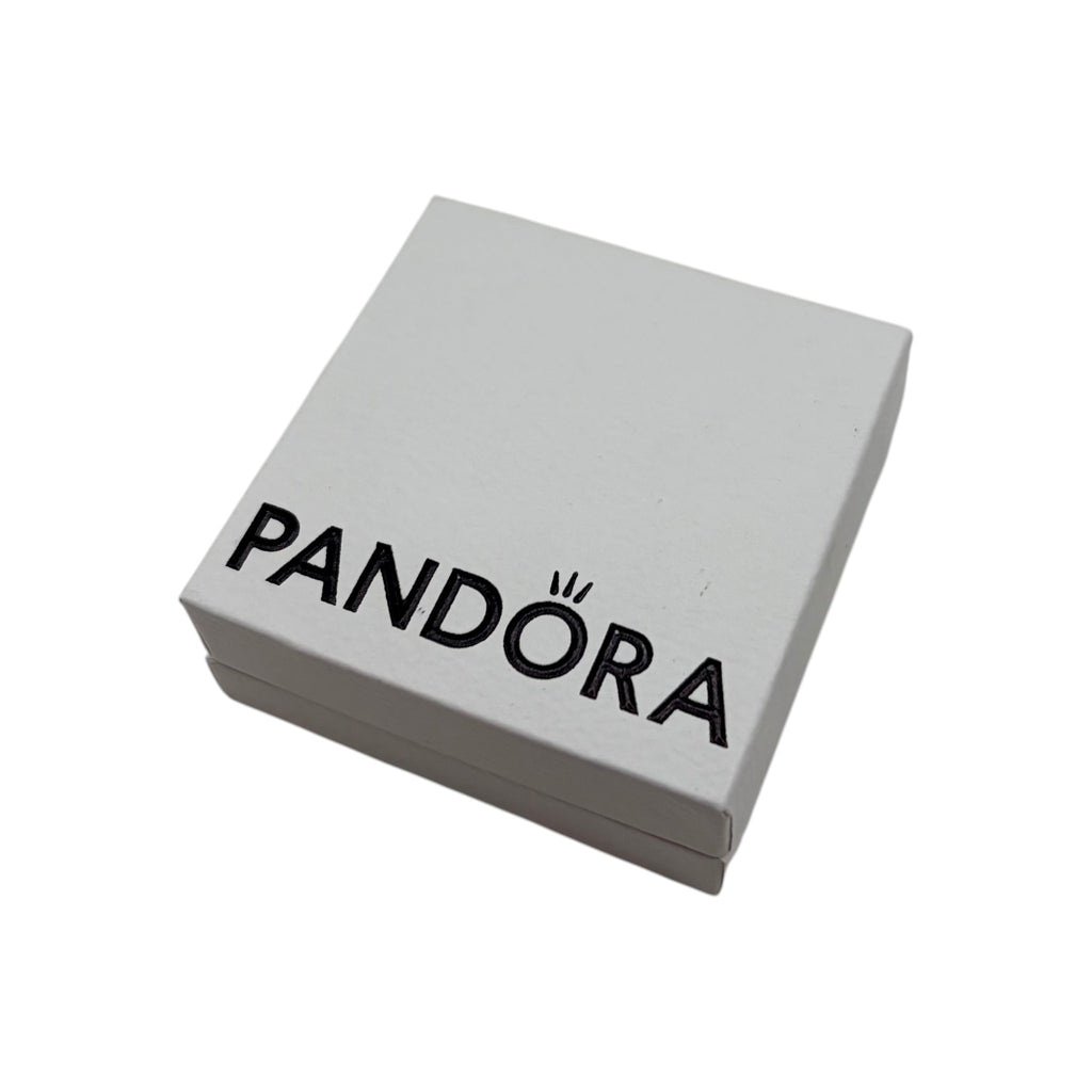 CURATED by Kira Pandora sterling silver daisy flower charm inside a white branded gift box