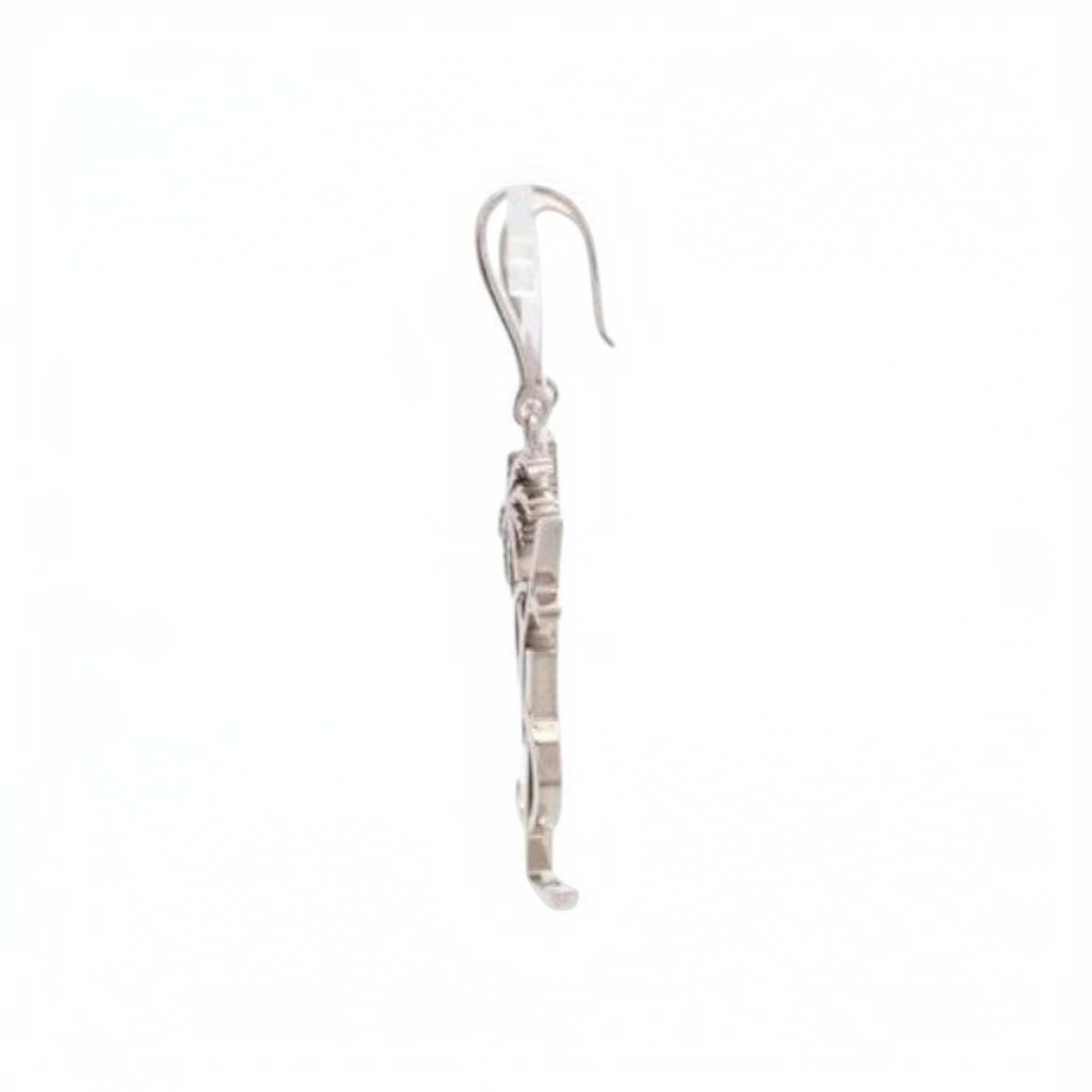 CURATED by Kira silver palm tree earring with intricate detailing