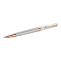 CURATED by Kira Swarovski Crystalline ballpoint pen in gray lacquer with rose gold-tone accents and crystal fill.