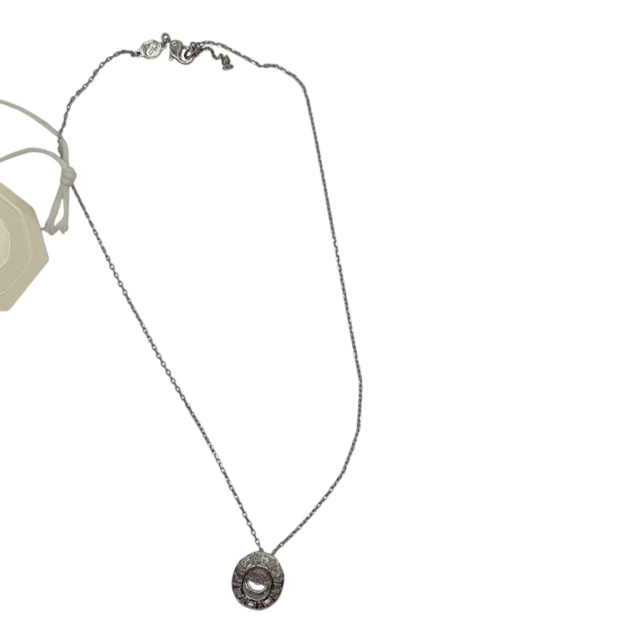 CURATED by Kira Swarovski Mesmera silver-tone crystal pendant necklace on a delicate chain with original tags