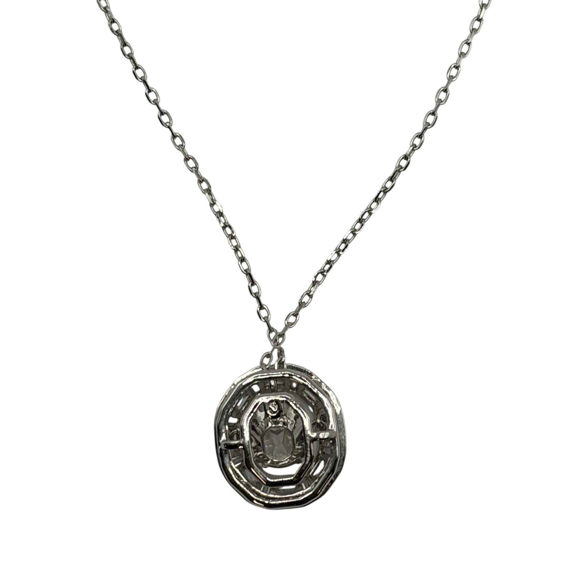 CURATED by Kira Swarovski Mesmera silver-tone crystal pendant necklace on a delicate chain