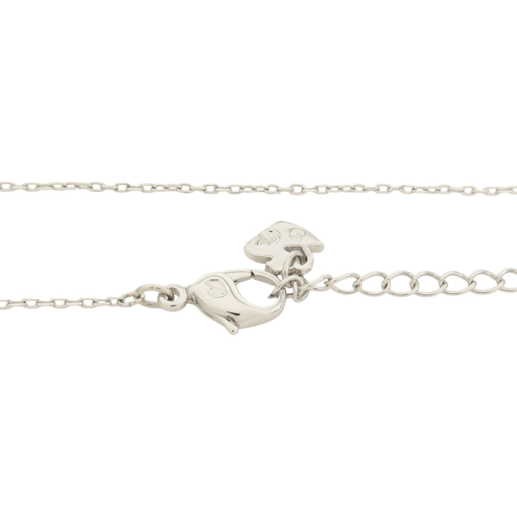 CURATED by Kira Swarovski silver swan necklace featuring a delicate chain and secure lobster clasp closure