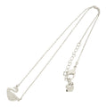 CURATED by Kira Swarovski silver swan necklace featuring a crystal-encrusted pendant on a 44cm delicate chain