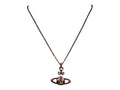 CURATED by Kira Vivienne Westwood bronze orb pendant necklace with a 46cm chain featuring crystal embellishments