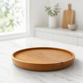 Hand Turned Maple Serving Tray, 10x1.25 Inch, Food Safe Finish, SKU 1413