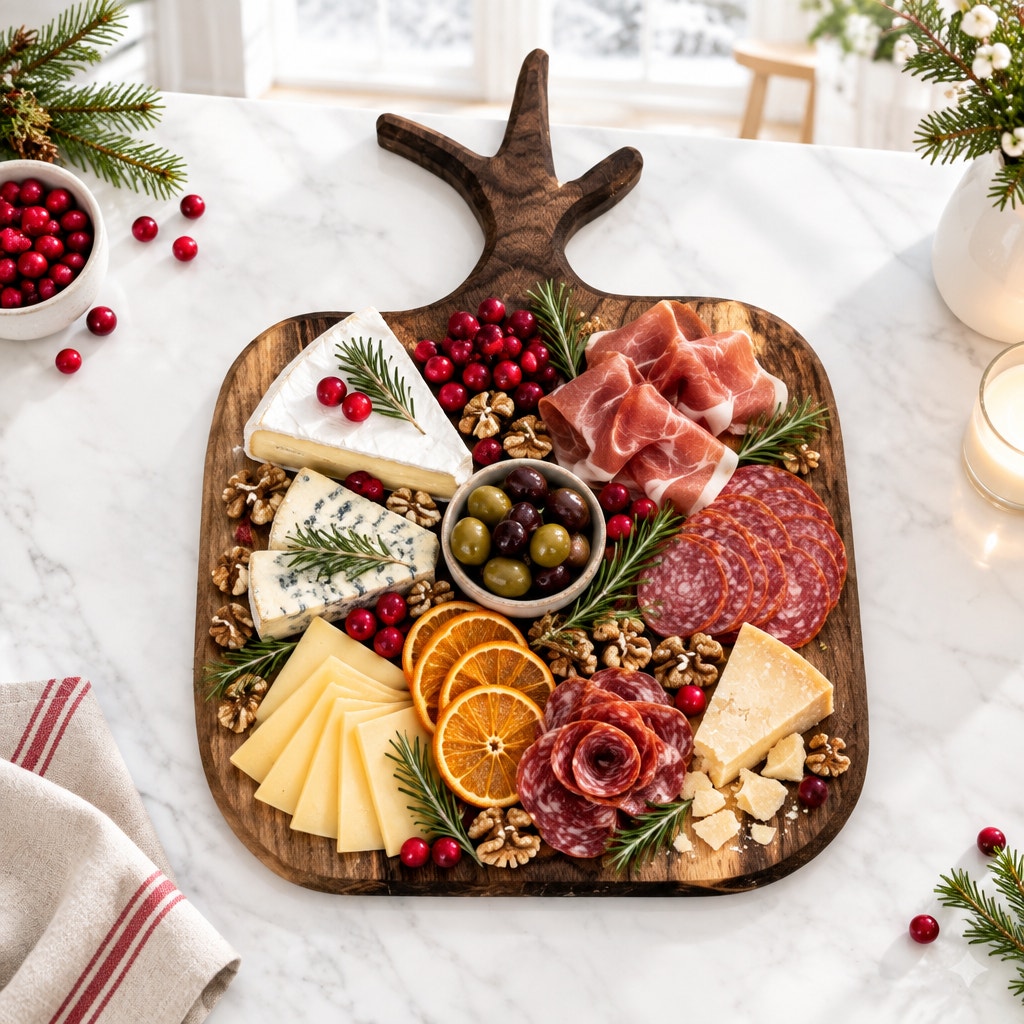 Walnut Charcuterie Board Set with Holder, Handcrafted, Three 8x11 Boards, SKU 1560