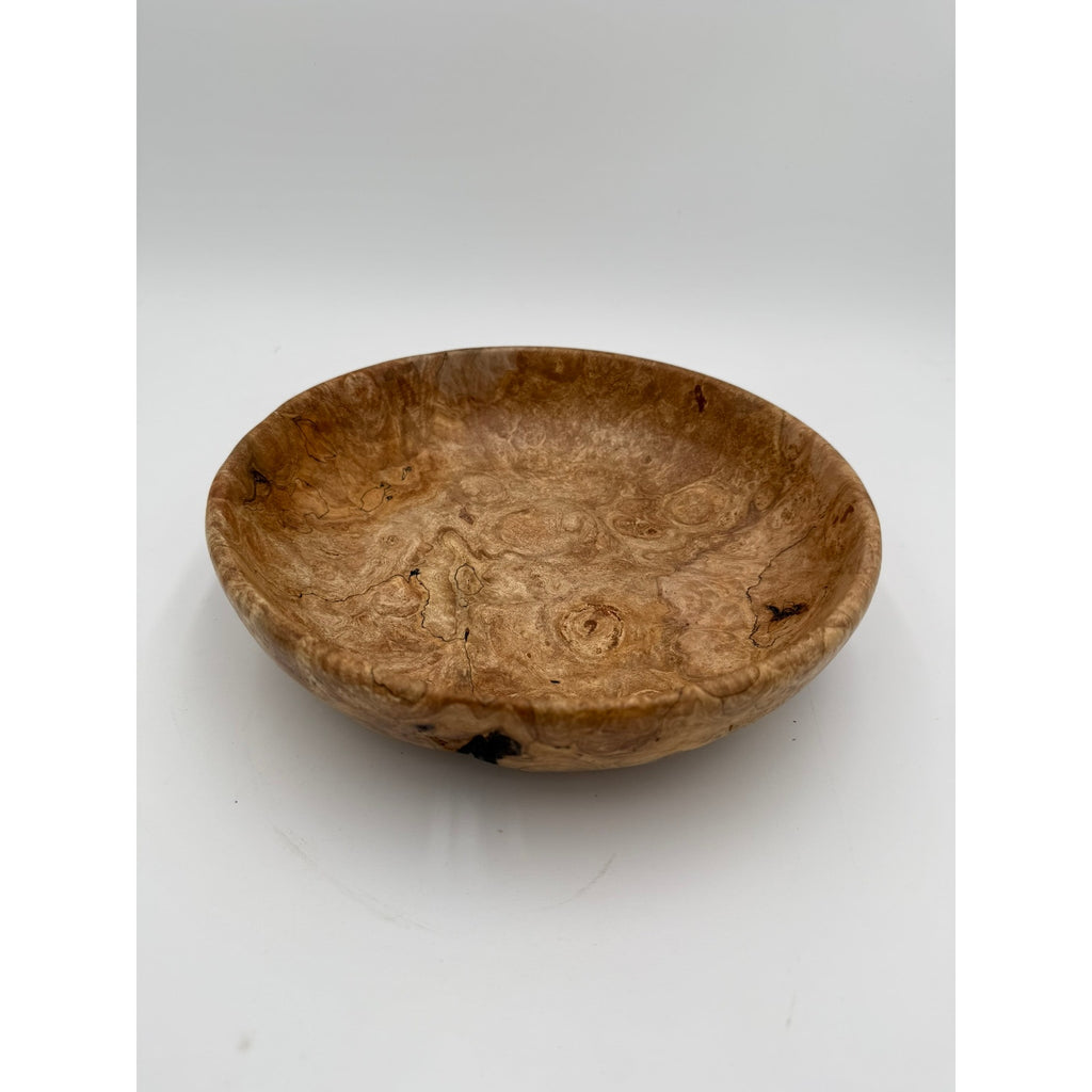 Hand-Turned Cherry Burl Wood Bowl