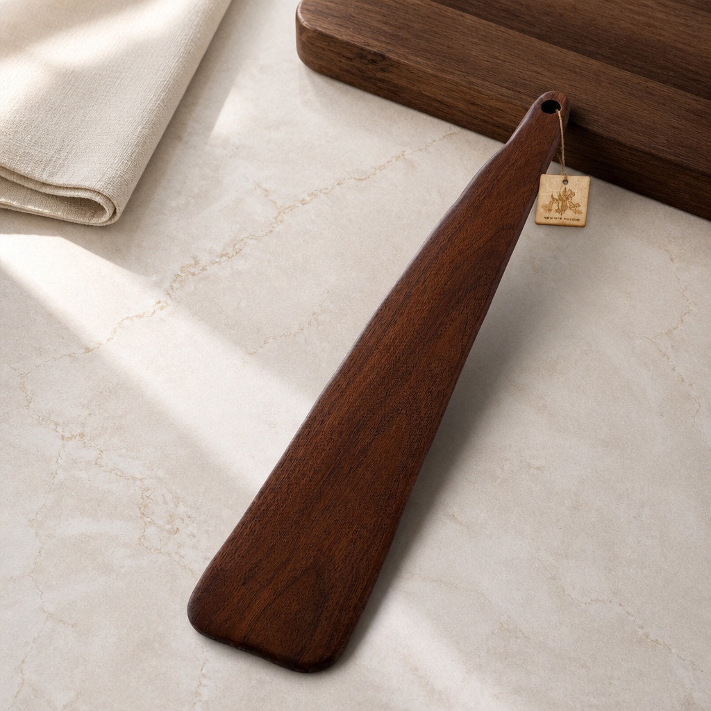 Long Walnut Charcuterie and Serving Board, 27 x 5 x 3/4 inches, hand crafted in solid wood, food-safe finish, entertaining platter