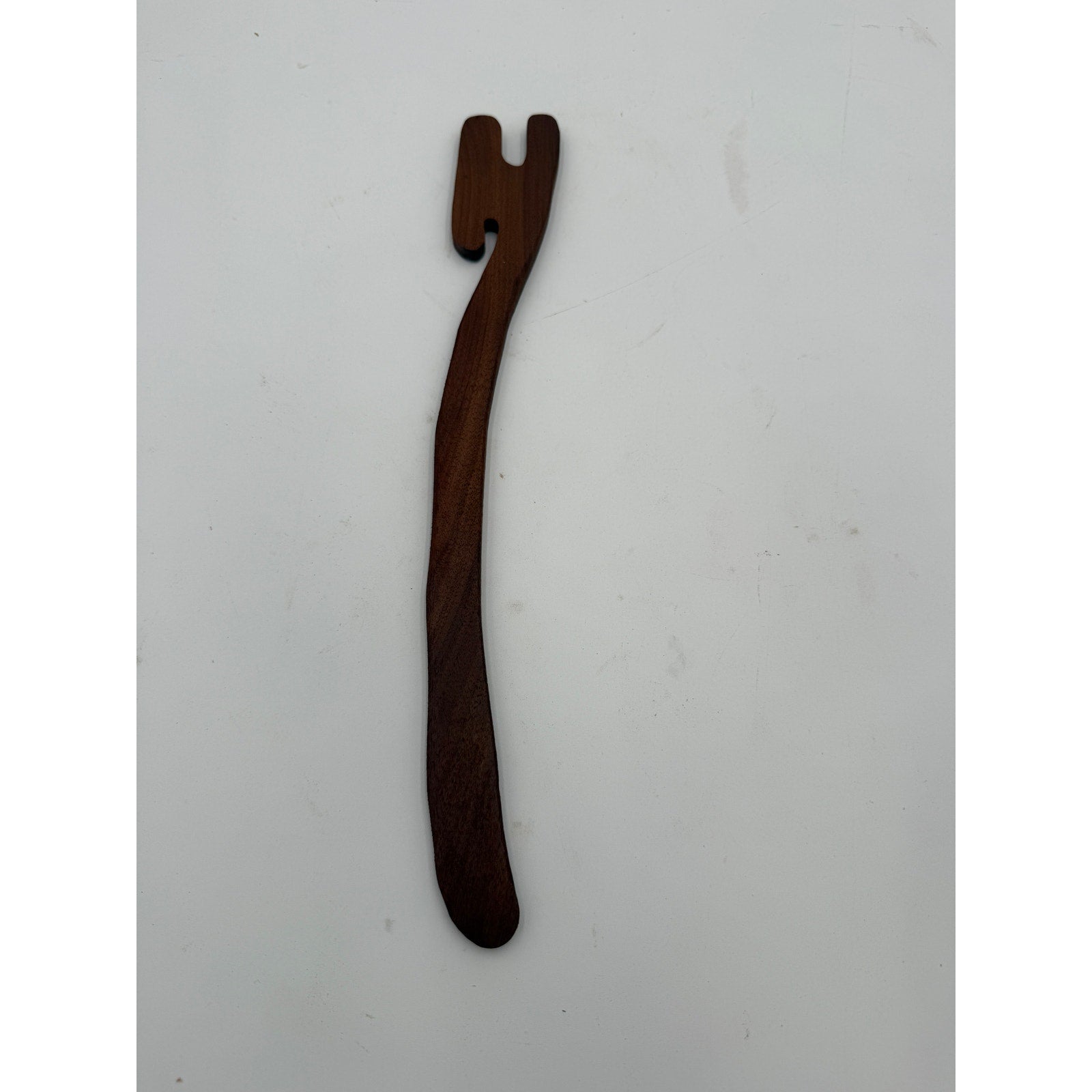 Handmade Wood Oven Push Pull Stick, heat-safe rack pusher, ergonomic handle, walnut ash or padauk, kitchen gift