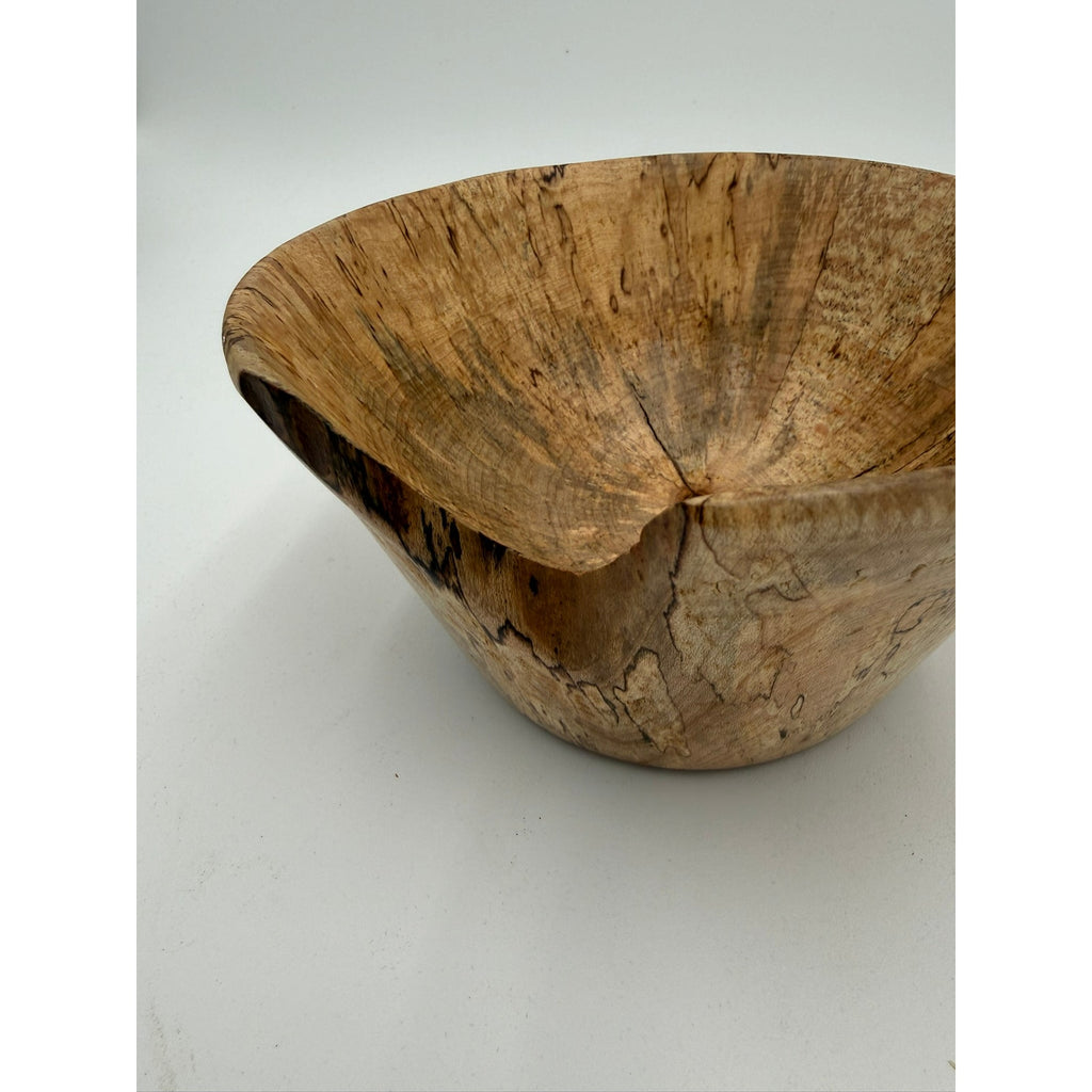 Natural Edge Spaulted Maple Bowl