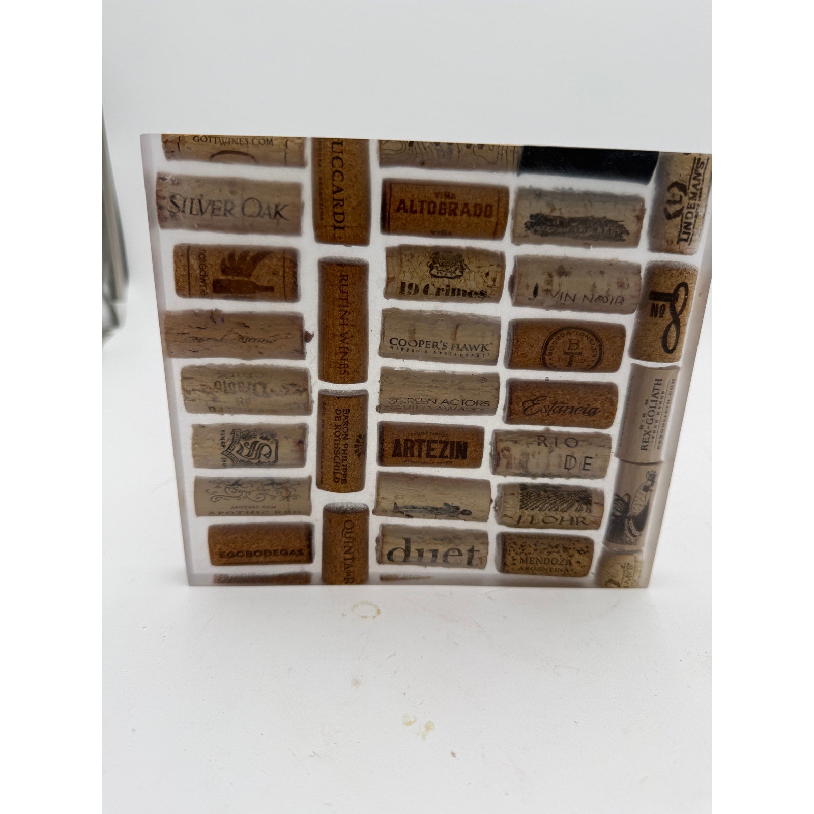 Handcrafted Epoxy Charcuterie Board, Wine Corks, Jewelry Inlay, Walnut Sawdust, SKU 1434