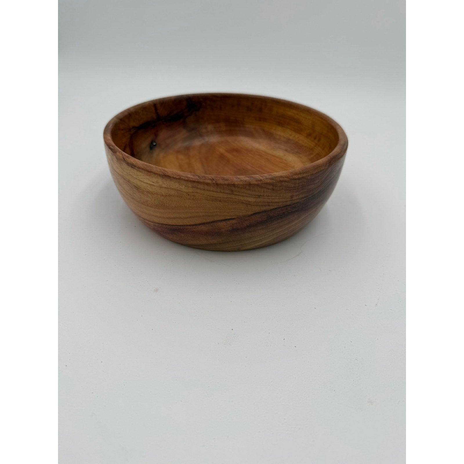 Unique Canary Wood Bowl, Hand Turned 7 3/4x2 1/2, Functional Bowl, Handmade Wooden Decor, Natural Kitchen Item