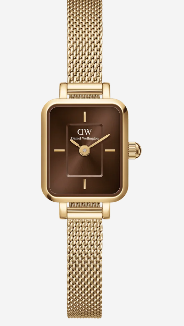 Daniel Wellington Quadro Mini Evergold Amber DW00100654 Gold Brown Watch - Image 1
