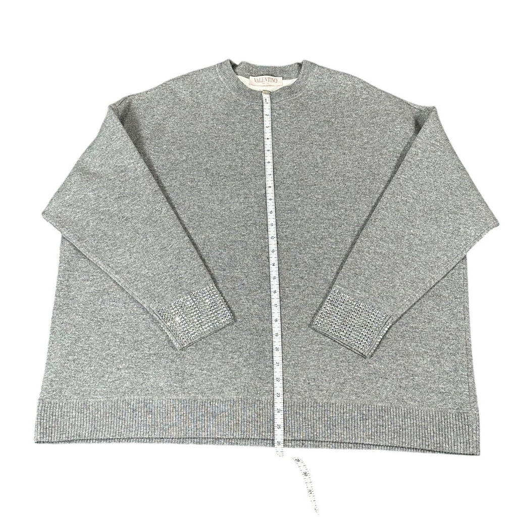 Valentino embroidered wool and stretch viscose sweater - size M - NWT