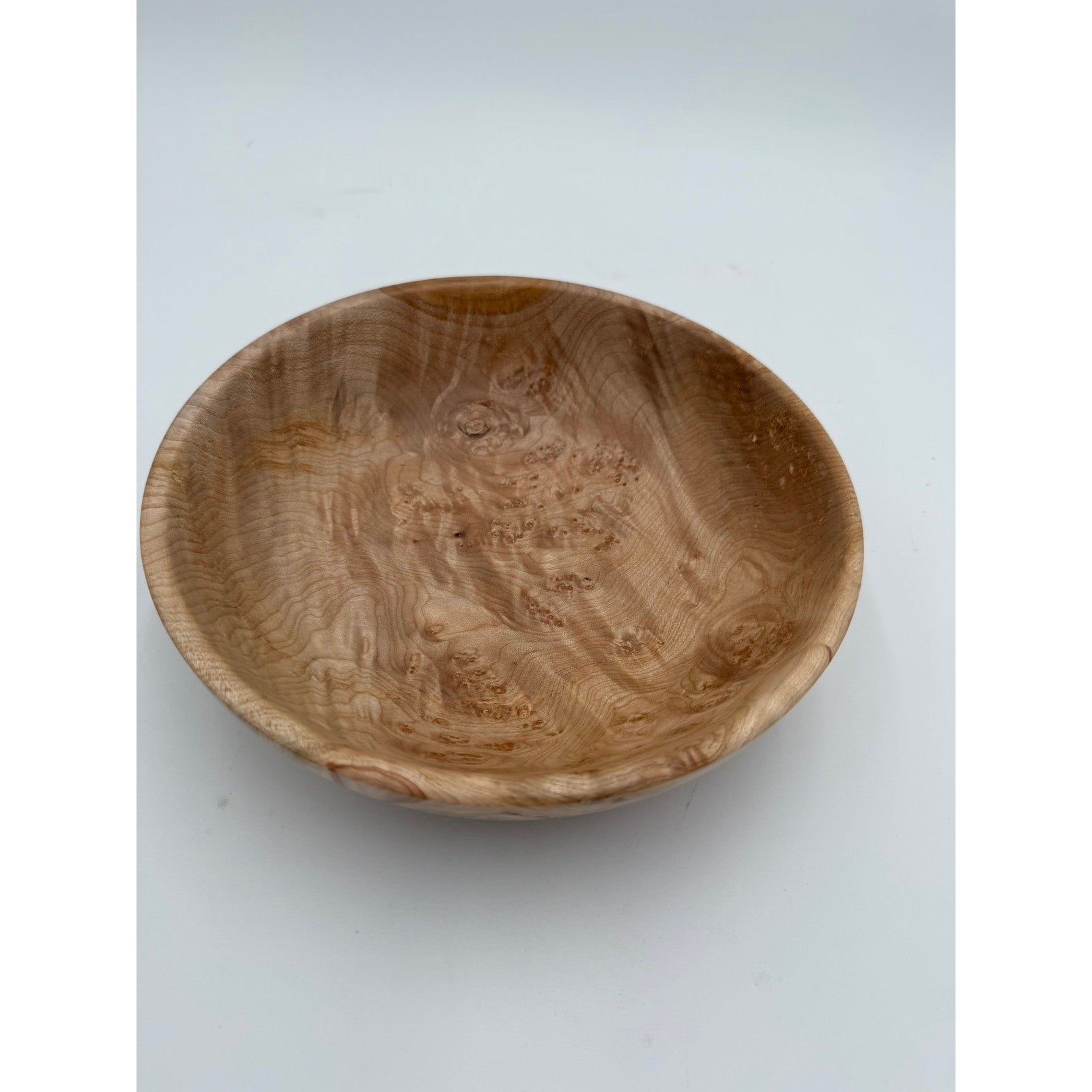 Rare Figured Maple Burl Bowl