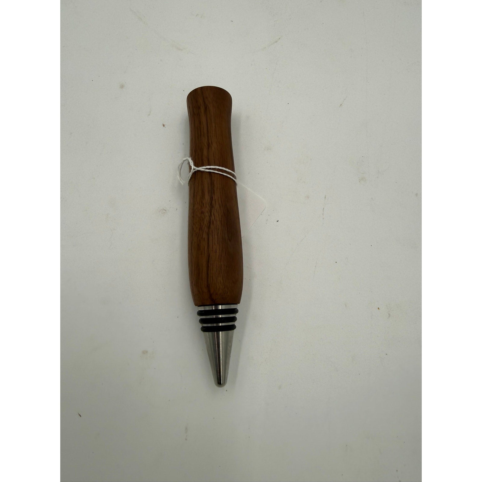 Hand Turned Hardwood Wine Bottle Stopper, stainless steel core, premium O-rings, choice of fine woods, gift ready