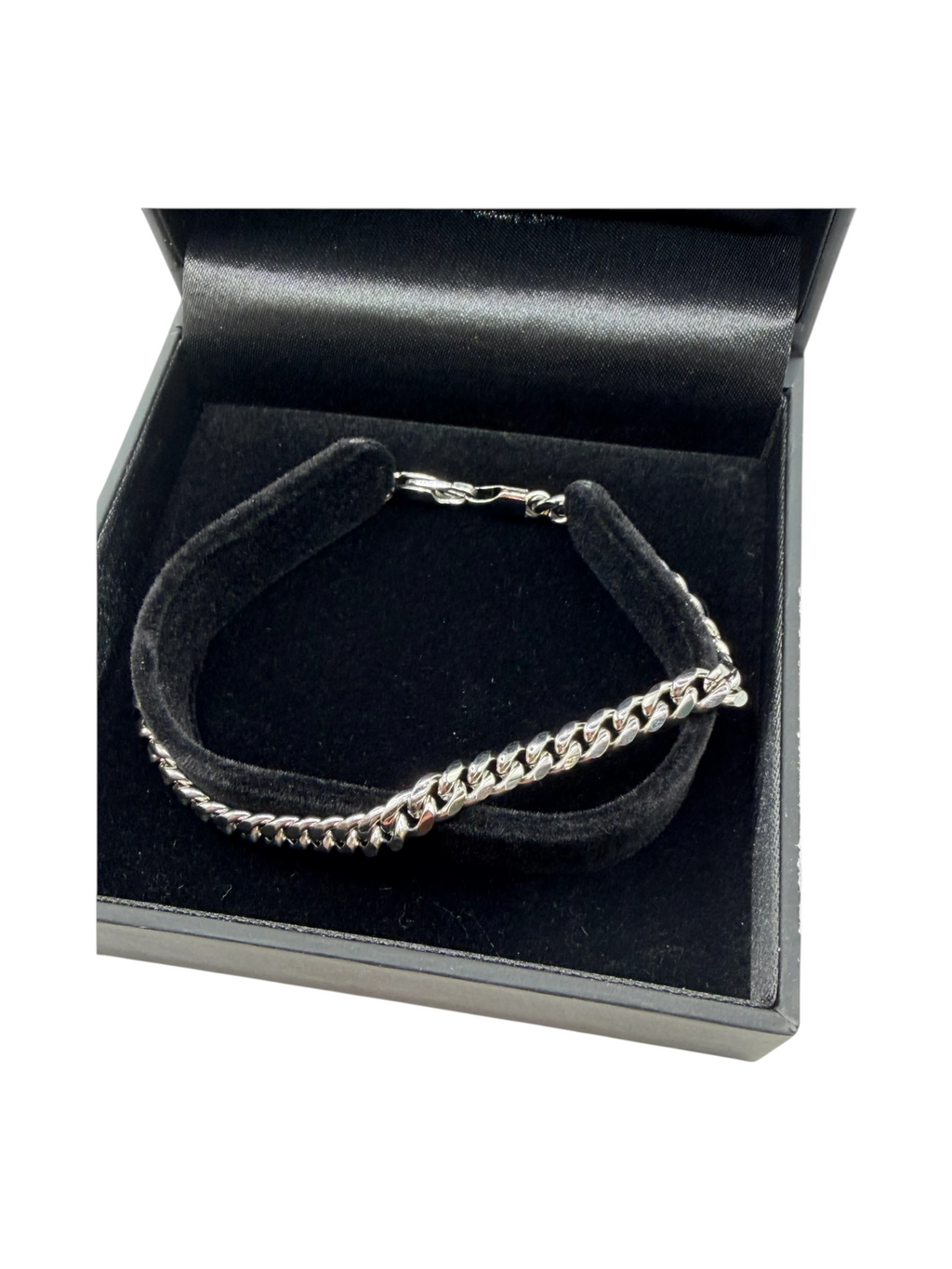 Domain curb chain bracelet silver-tone jewelry box - Image 4