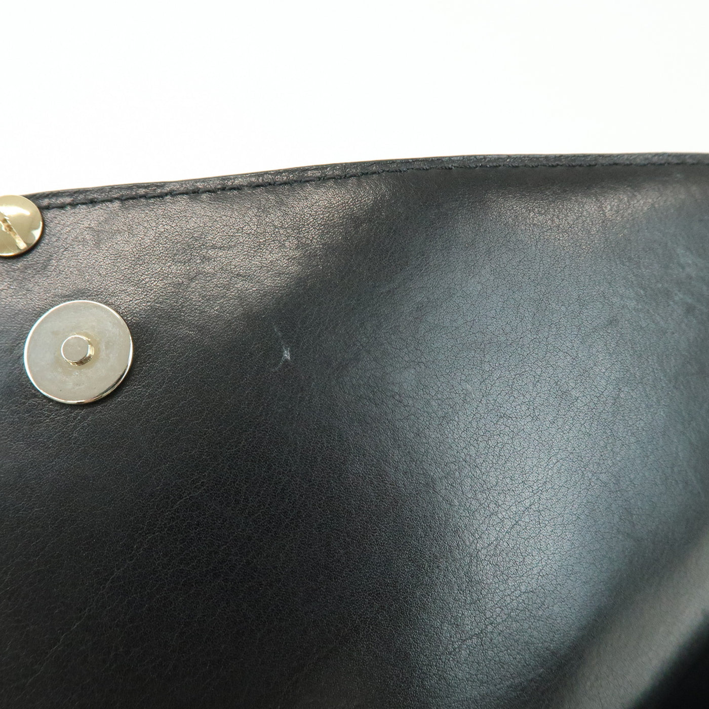 7077 - Givenchy Pony Hair Leather Clutch Bag Flat Pouch