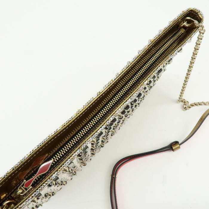 7410 - Christian Louboutin Glitter Patent Leather Crossbody Bag