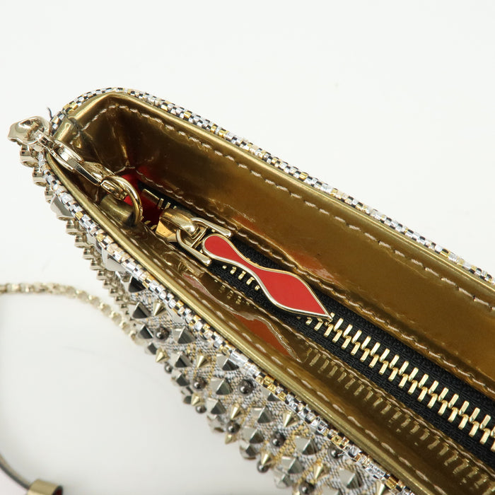 7410 - Christian Louboutin Glitter Patent Leather Crossbody Bag