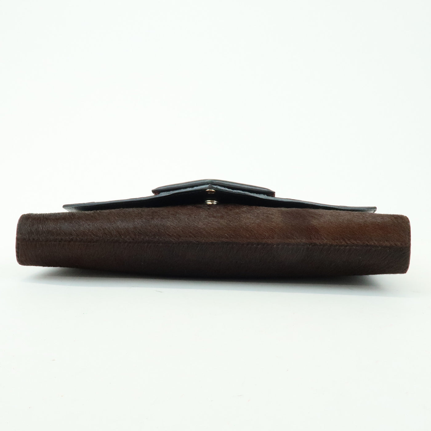 7077 - Givenchy Pony Hair Leather Clutch Bag Flat Pouch