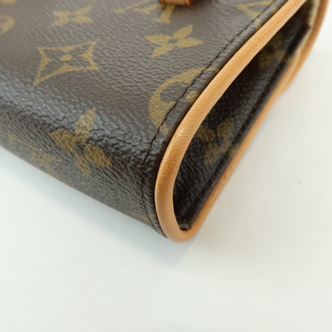 7082 - Louis Vuitton Monogram Pochette Florentine Waist Bag Brown M51855 Brown
