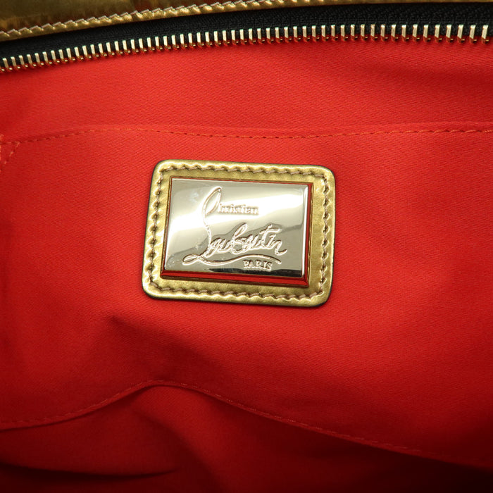 7410 - Christian Louboutin Glitter Patent Leather Crossbody Bag