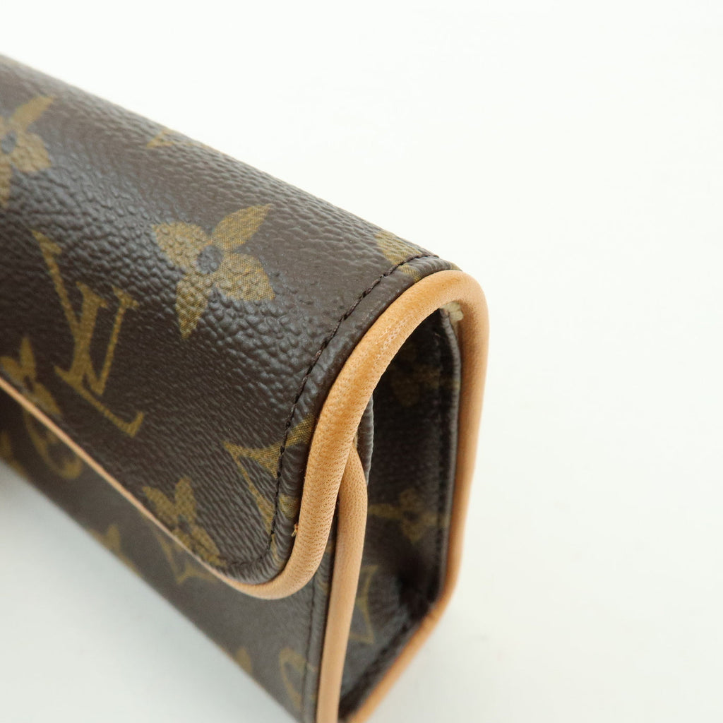 7082 - Louis Vuitton Monogram Pochette Florentine Waist Bag Brown M51855 Brown