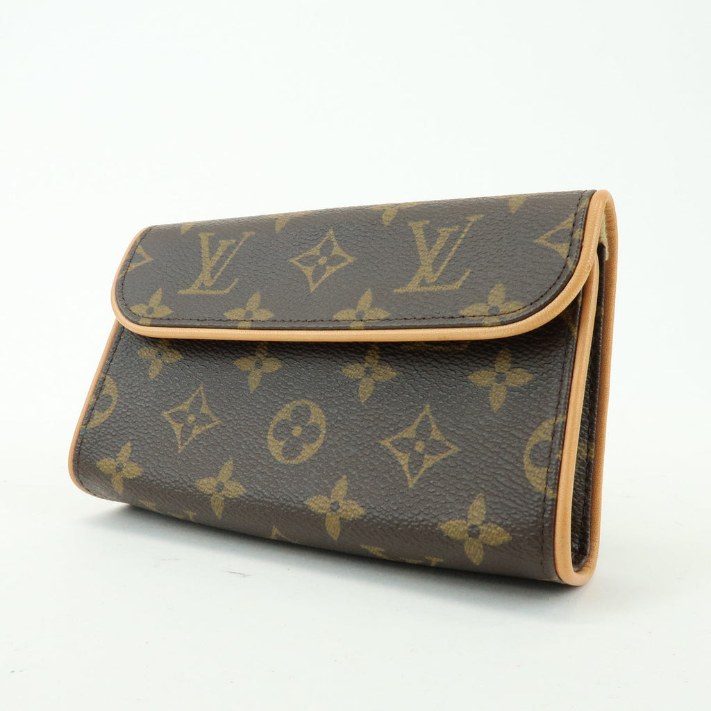 7082 - Louis Vuitton Monogram Pochette Florentine Waist Bag Brown M51855 Brown