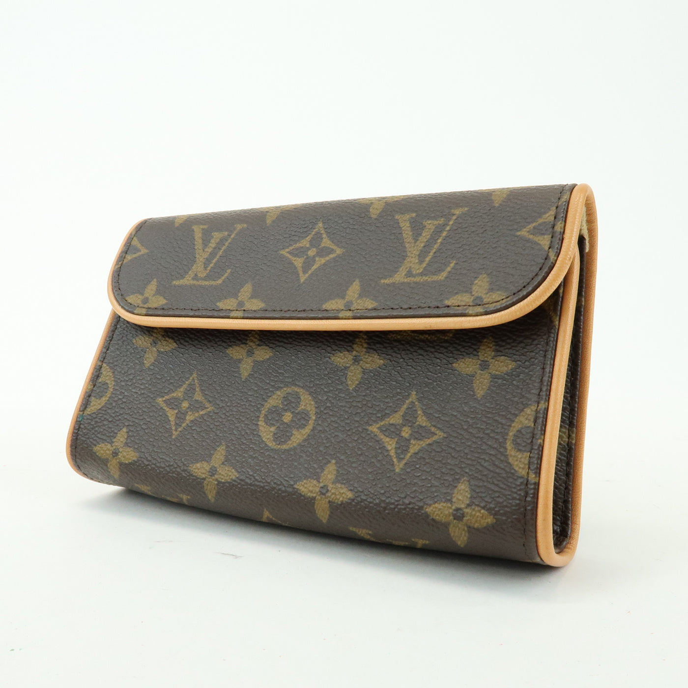 7082 - Louis Vuitton Monogram Pochette Florentine Waist Bag Brown M51855 Brown