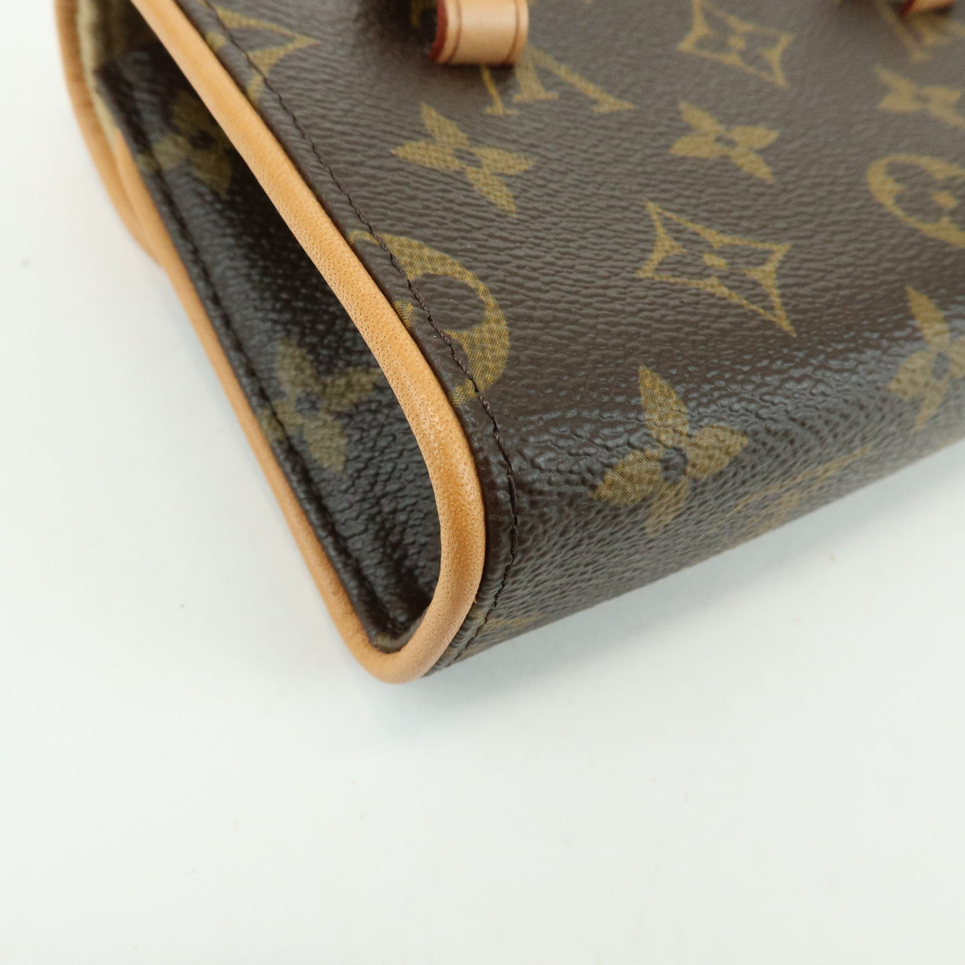 7082 - Louis Vuitton Monogram Pochette Florentine Waist Bag Brown M51855 Brown